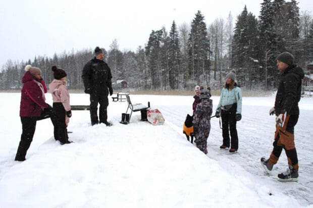 Länkipohja, jää